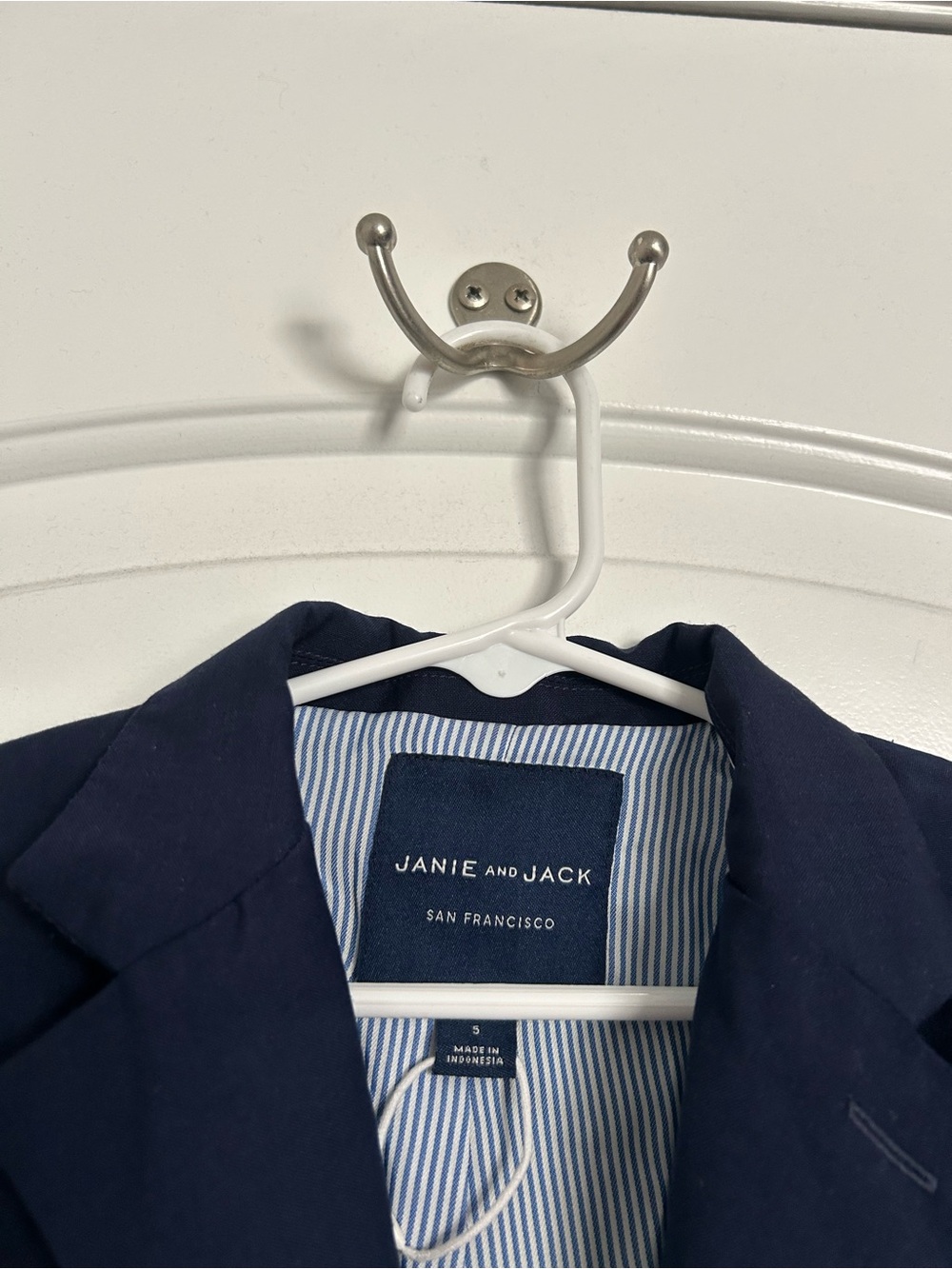 Janie and Jack Boy Maritime The Classic Blazer Navy Size 5 NWOT preppy holiday - Picture 8 of 15